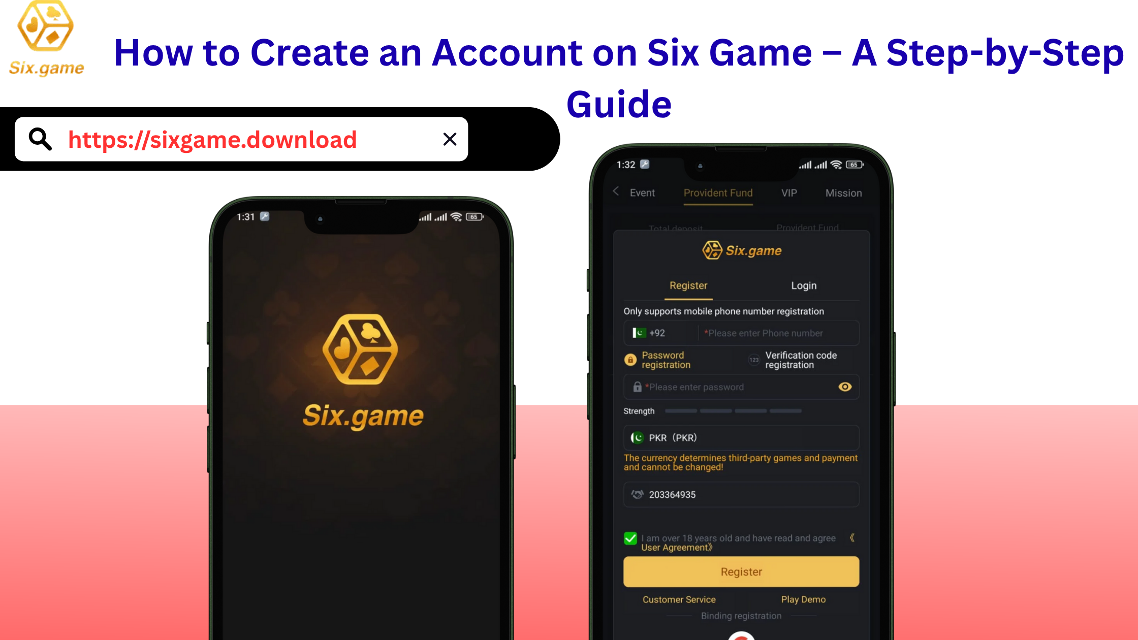 How to Create an Account on Six Game